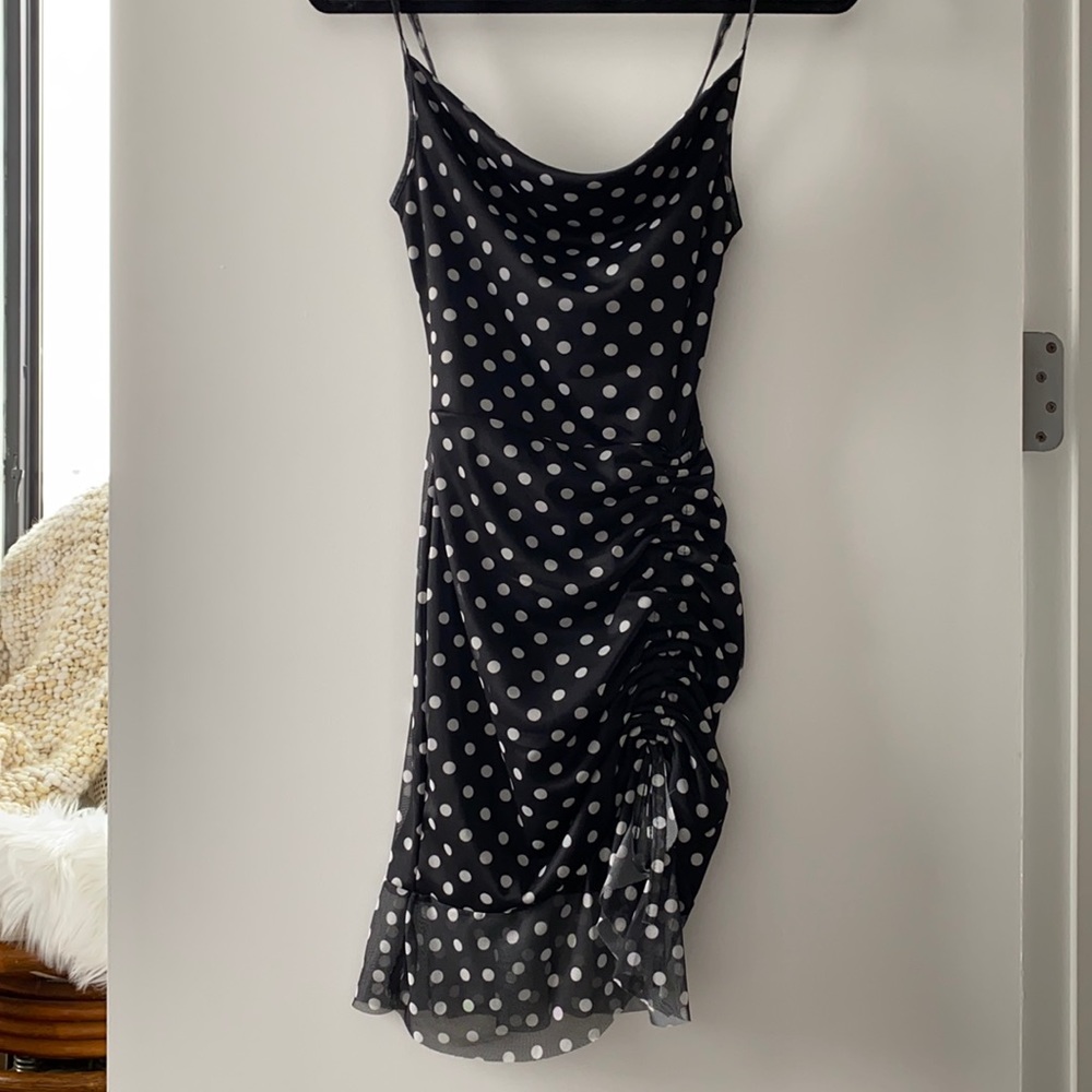 Black mini dress